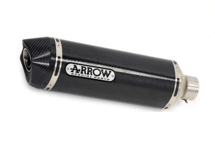 Arrow Race Tech Carbon Silencer w/ carbon end cap - Kawasaki